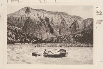 Galloway running the rapid at Mile 205.3 in Split Mountain