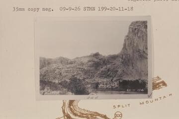 Lower end of Split Mountain Canyon- west side of river