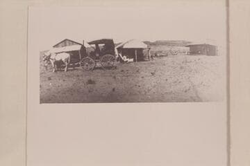 Arthur H. Spencer's camp at the oil field.  Mexican Hat
