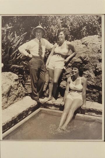 Marston and the Twins before 1947, June Green River run.  Posed for Tribune news photog