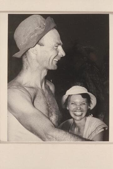 Norm and Doris Nevills at end of 1949 traverse of Grand Canyon