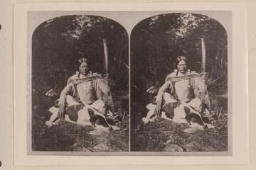 [print from a stereo] U-in-Tats.  The Messenger in Full Dress