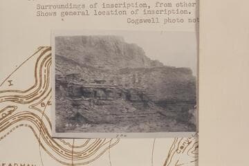 Surroundings of D. Julien inscription in Hell Roaring Canyon