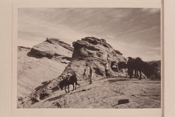Top of slickrock divide between Baldrock and Nasja Creeks