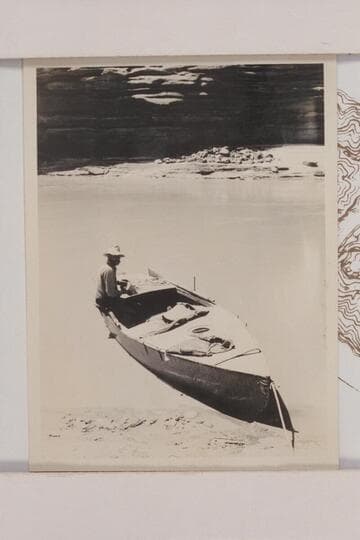 One of the Dusty Dozen filet moored below Fossil Canyon