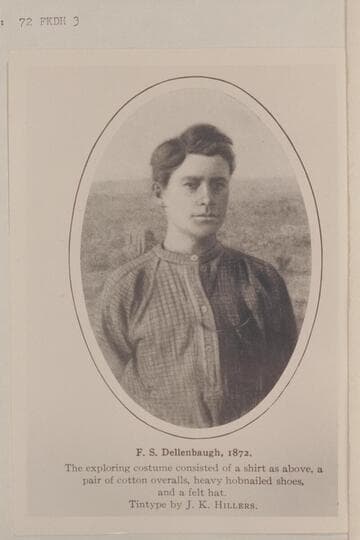 Frederick Samuel Dellenbaugh wearing his Explorers costume