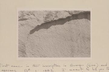 Emmerson inscription near Rainbow Lodge