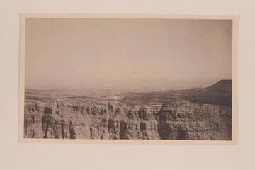Across the gorge of the Little Colorado. Part of Cedar Mountain at right margin