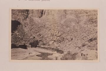 Bottom of the canyon of the Little Colorado near Coconino Powerhouse Site