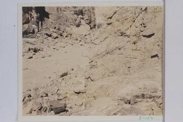Johnson memorial plaque at Horn Creek left there by the Swain-Hatch crew. The plaque was to mark the spot where Johnson and Sturdevant were drowned 1929, Feb. 20