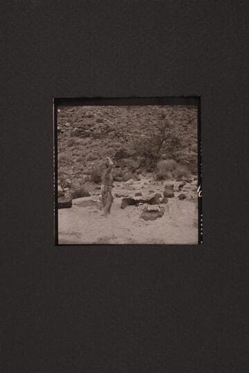 Bill Belknap in the Fire Dance.  At Tapeats Creek.  Bill says he is about to heave an egg or something