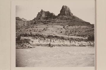 Sharp Mountain Falls or Sharp Rock Falls. Approximately Mile 38. The map shows a rapid at Mile 38.7 and 36.7