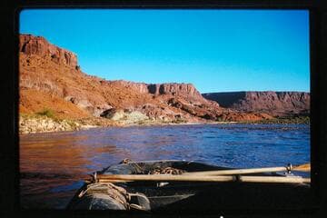 Down to rapid at mouth of Ticaboo Creek