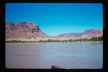 Trachyte Canyon from river