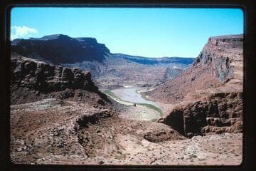 Down San Juan River from above mouth of Wilson Canyon