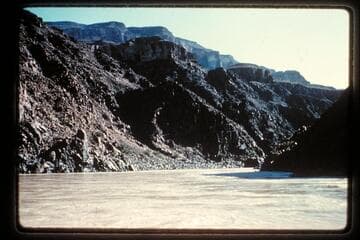 View downriver just below Diamond Creek Rapids; Mile 226-7