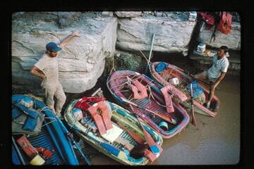 Loading boats at Scorpion Creek