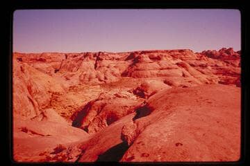 Northeast from east of head of joint toward mesa west of Nasja