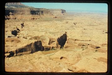Hidden Passage on left, 50 Mile Mountain upper