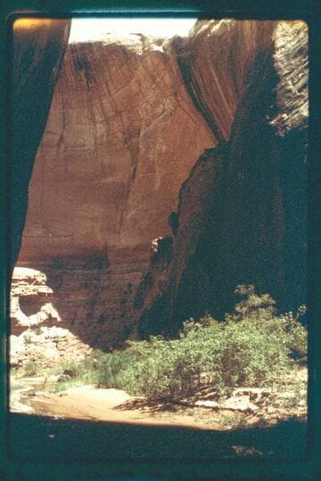 Overhang, downstream view