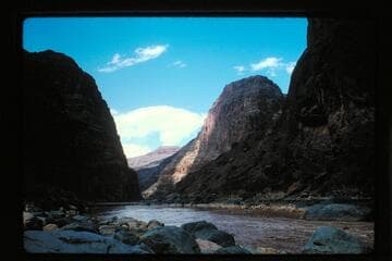 Down from fan at mouth of Prospect Creek