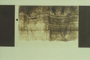 View No. 11--Mile 25 at lower end of Valentine Bottom--"is a close up view this group of ruins which I believe to be storage houses, perhaps owned by the owner of the 2-story house shown in No. 14" {McCormick]