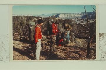 At start of trip down Royal Arch Creek; Elves Chasm and Forster Rapid.  At Apache Point