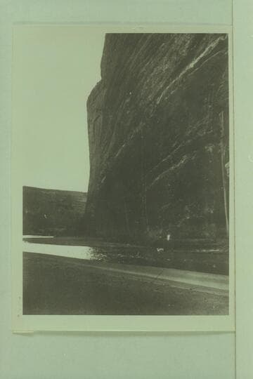 Echo Cliff. The water is extremely low