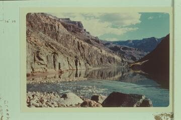 Up river at mouth of Tapeats Creek