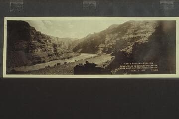 Green River Investigation: Downstream in Desolation Canyon, from Mouth of Rock House Canyon