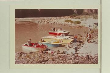 Fueling the boats at Bright Angel Creek