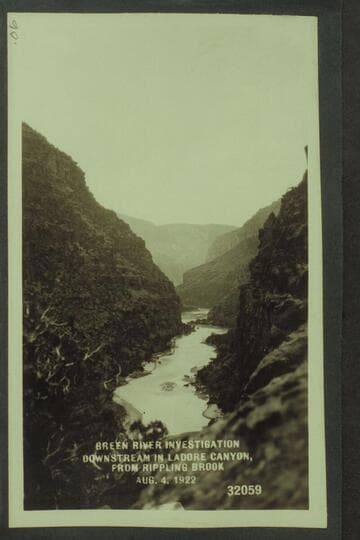 Green River Investigation: Downstream in Ladore Canyon, from Rippling Brook