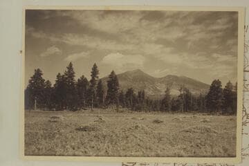 The San Francisco Peaks. Print from Freeman collection