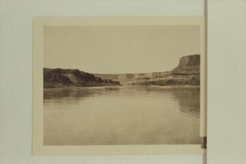 Finger at end of mesa running out to Fort Bottom. Mile 36.8; Easton, Leeds, Wheeler cruise on the "Paddy Ross."