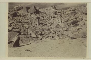 RB-MV Expedition, at the mouth of Cha Creek showing what appears to be balanced rocks