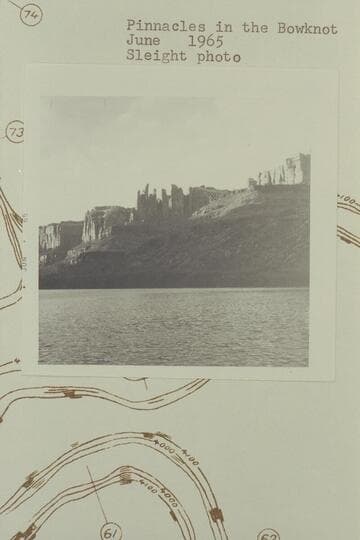 Pinnacles in The Bowknot. Mile 62 1/2 right bank