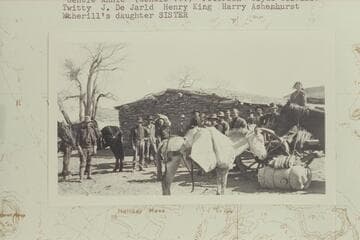 Oljeto Trading Post. The crew from Camp Ibex preparing to leave for the railroad from Oljeto