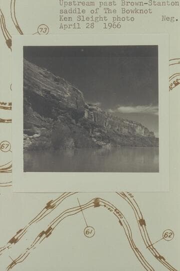 Upstream past Brown-Stanton campsite to saddle of The Bowknot