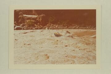 The "Wee Yellow" running second through Vulcan Rapid. Garth Marston is piloting