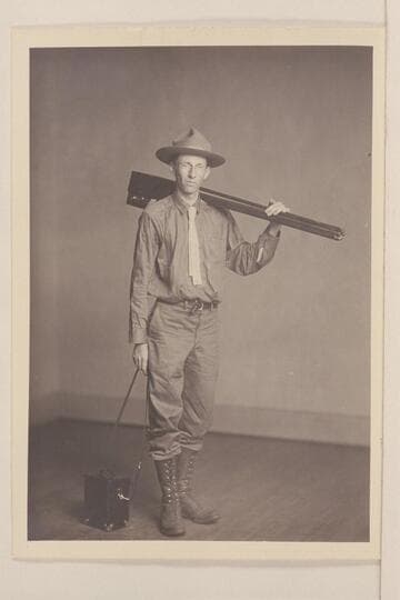 Raymond Austin Cogswell.  Elyria.  Just before starting on trip which took him to Green River where he joined the Stone-Galloway party and made the traverse from there to the Needles.  1909, Aug.-Sep.  Sent with his letter of 1955, Dec