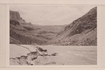 Upstream from middle of beach Tapeats Creek