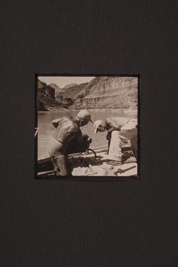 Gassing the boats at Whitmore Wash. Marston at left and Masland at right