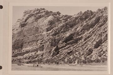 Upper end of Steamboat Rock; Pats Hole