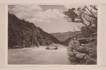 Ashley Falls. Nevills boat party on left bank