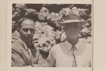 Emery Kolb and Parley Galloway.  Near Kolb studio