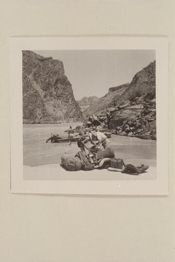 Preparing to re-stow dunnage on the "Rattlesnake" after replacing a motor.  Mouth of Travertine Creek