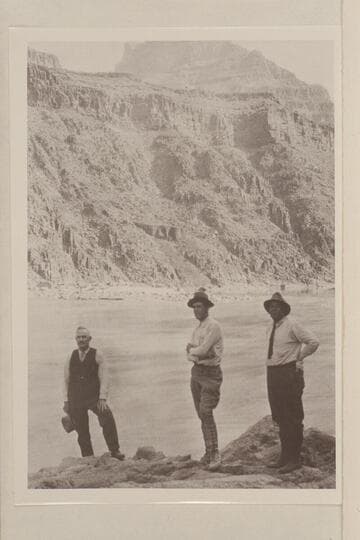 Party at mouth of Diamond Creek; Grand Canyon. From Wimmer album