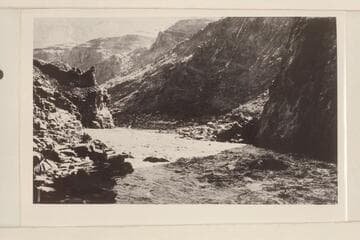 Looking upstream from foot of Lava Cliff Rapid