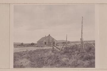 The town of Mt. Trumbull.  The church-school and teacher's cabin
