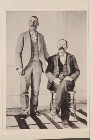 William Richmond and Nat Galloway shortly after completion of their Grand Traverse in 1897